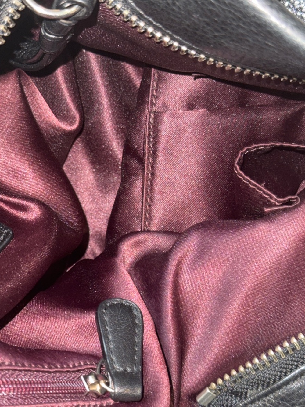 Coach Brooke Hobo Bag Black Pebbled Leather 14142 - Picture 3 of 5